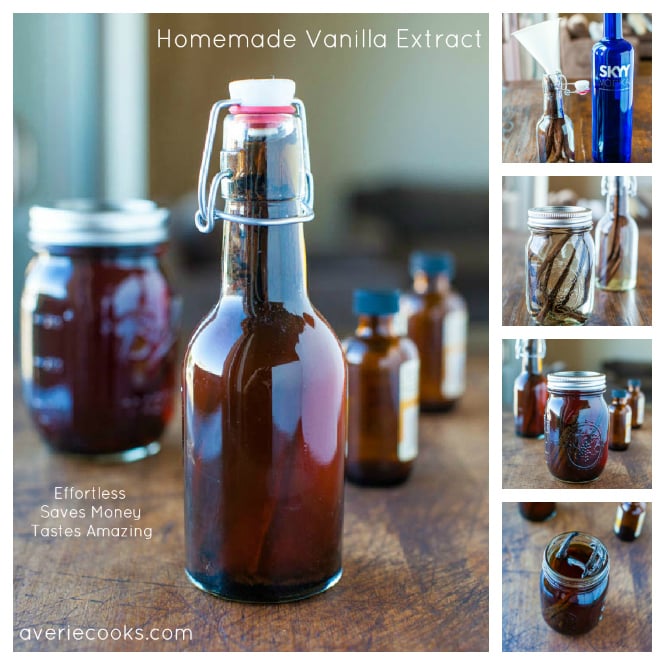 Homemade Vanilla Extract collage
