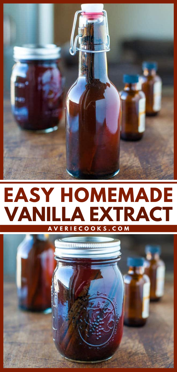 Homemade Vanilla Extract — Learning how to make vanilla extract at home couldn't be easier! You need just two ingredients and lots of patience. Homemade vanilla is worth the wait, though! 