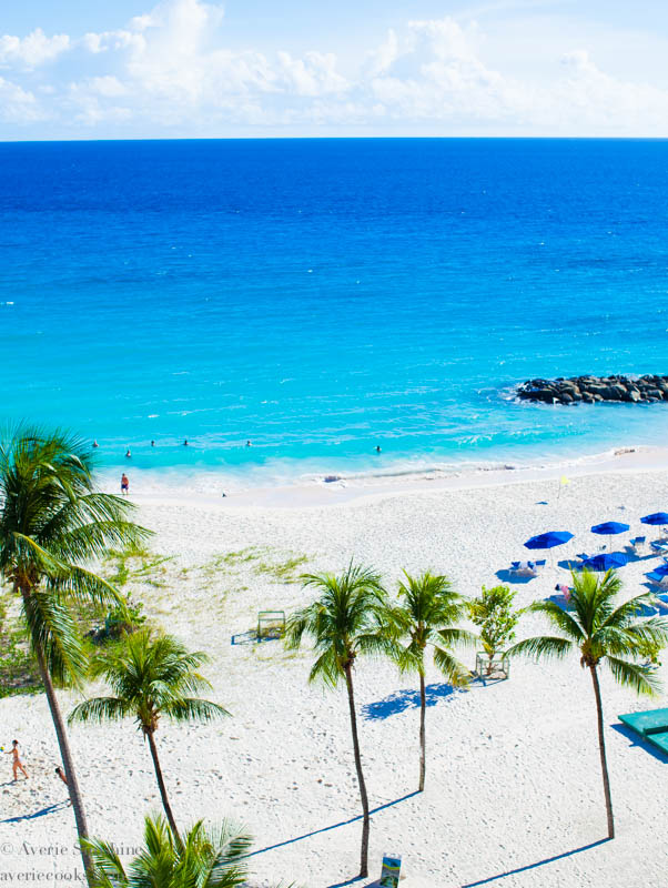 Overlooking Barbados beach and ocean