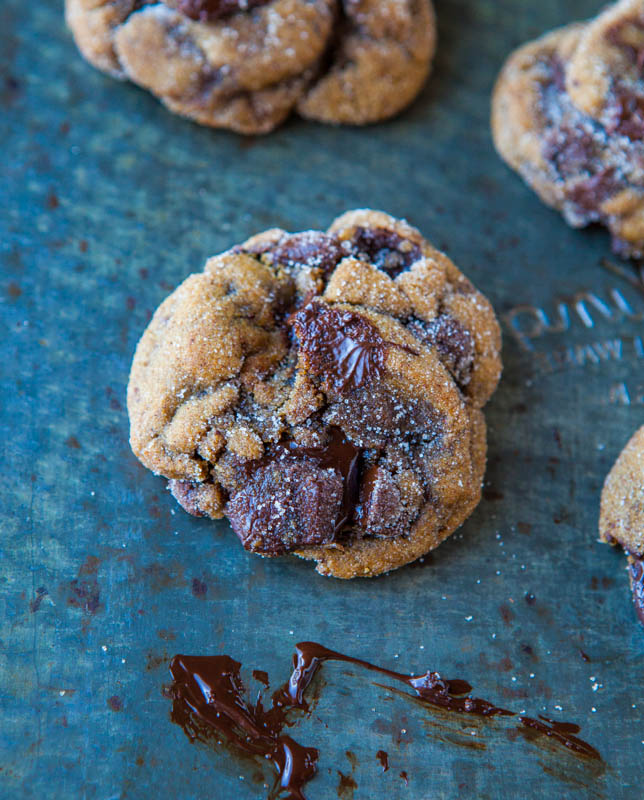 Chewy Molasses Chocolate Chip Cookies — Amply flavored with molasses, ginger, cinnamon, and cloves. Chocolate is used three times! Cocoa powder, chocolate chips, and chocolate chunks are used, making these perfect for chocolate lovers!!