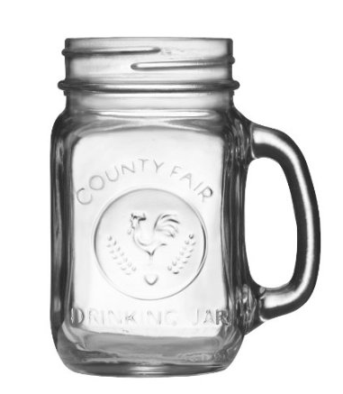 Libbey Country Fair 16-Ounce Drinking Jar with Handle