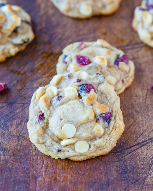 Cranberry and White Chocolate Chip Cookies 