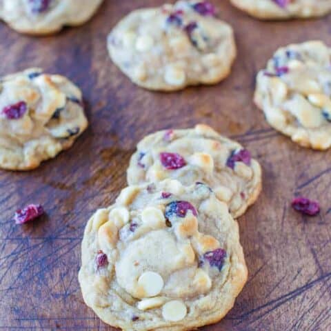 Cranberry and White Chocolate Chip Cookies