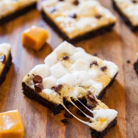 Marshmallow Caramel Oreo Cookie S'Mores Bars