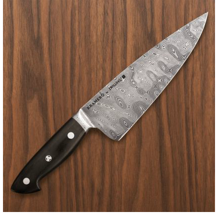 Bob Kramer 7" Stainless Damascus Santoku Knife by Zwilling J.A. Henckels