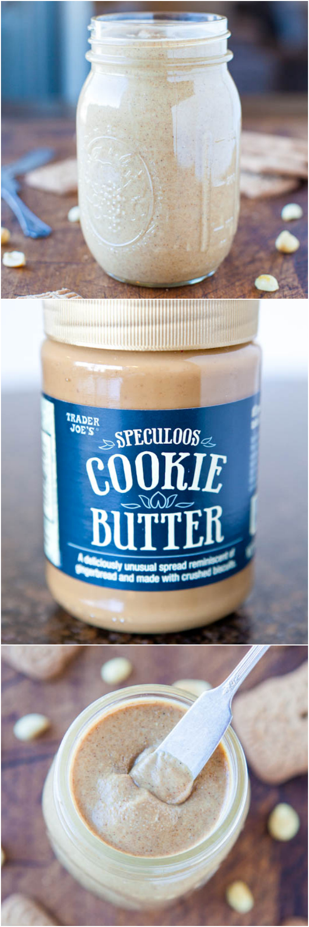 Homemade Cookie Butter Peanut Butter - Want to make your own Cookie Butter (or Biscoff)? Now you can in 10 minutes & it's so easy!