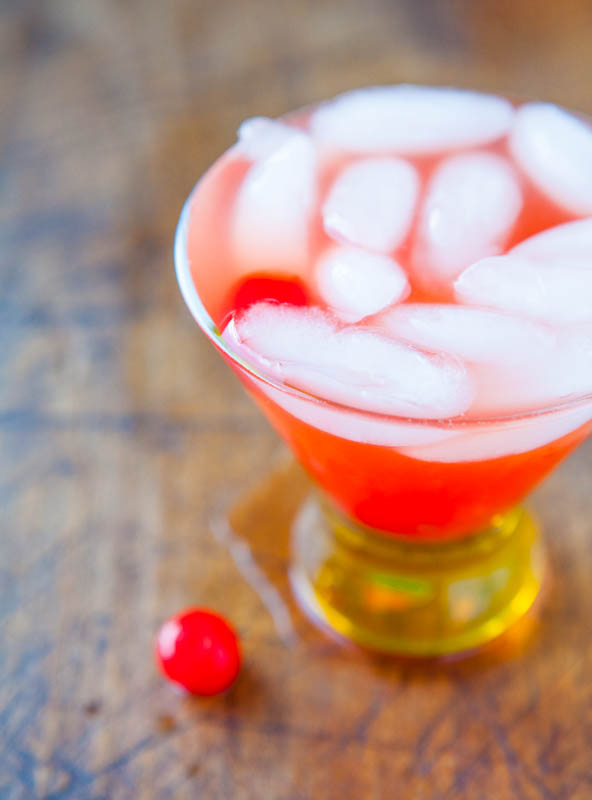 Rum Runner — a fruity and tropical cocktail, but not in a strawberry daiquiri doesn't-do-much kind of way. This delicious Rum Runner recipe (complete with my secret ingredient!) packs a punch that can sneak up on you!