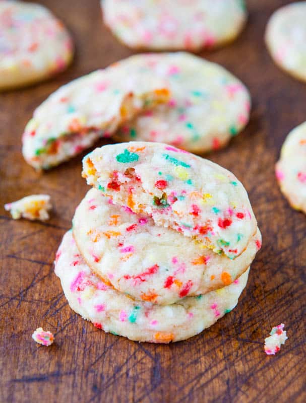 Chewy Sugar Sprinkles Cookies