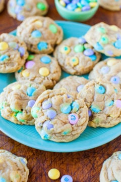 Soft and Chewy M&M’s Cookies