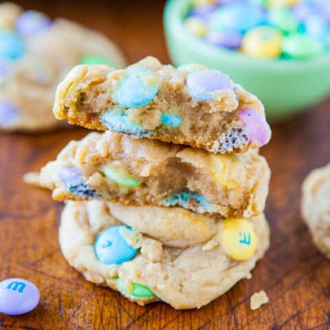 Soft and Chewy M&M's Cookies