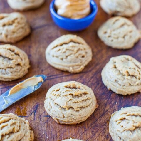 Soft and Puffy Peanut Butter Coconut Oil Cookies
