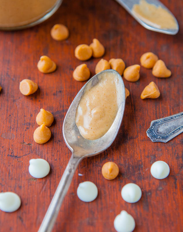 Honey Roasted Butterscotch White Chocolate Peanut Butter - Make your own gourmet PB in 10 mins! Crazy good!