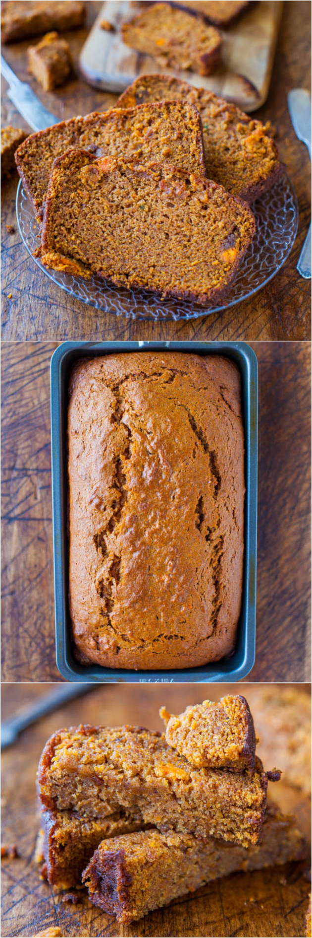 Cinnamon and Spice Sweet Potato Bread — Sweet potatoes do a wonderful job of keeping this bread extremely soft and moist. It's almost like cake it's so soft, springy, and bouncy! 