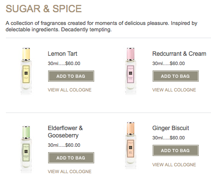 Jo Malone Limited Edition Ginger Biscuit from the Sugar and Spice" Collection