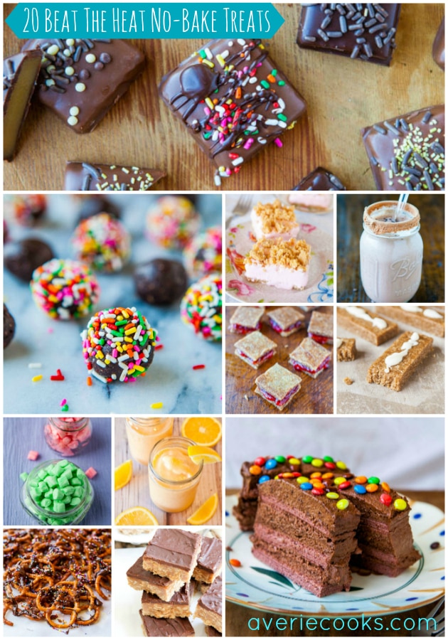 20 Beat The Heat No-Bake Treats pic collage