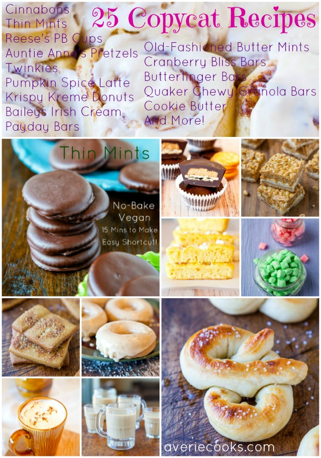 25 Copycat Recipes and Cookbook Giveaway pic collage