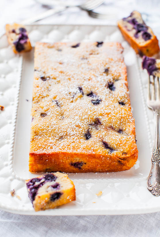 Blueberry Muffin and Buttermilk Pancakes Cake - Recipe at averiecooks.com
