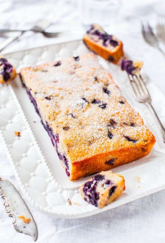 Blueberry Muffin & Buttermilk Pancakes Cake - Blueberry Pie Bars