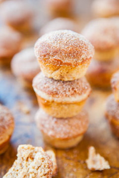 Cinnamon Sugar Mini Donut Muffins