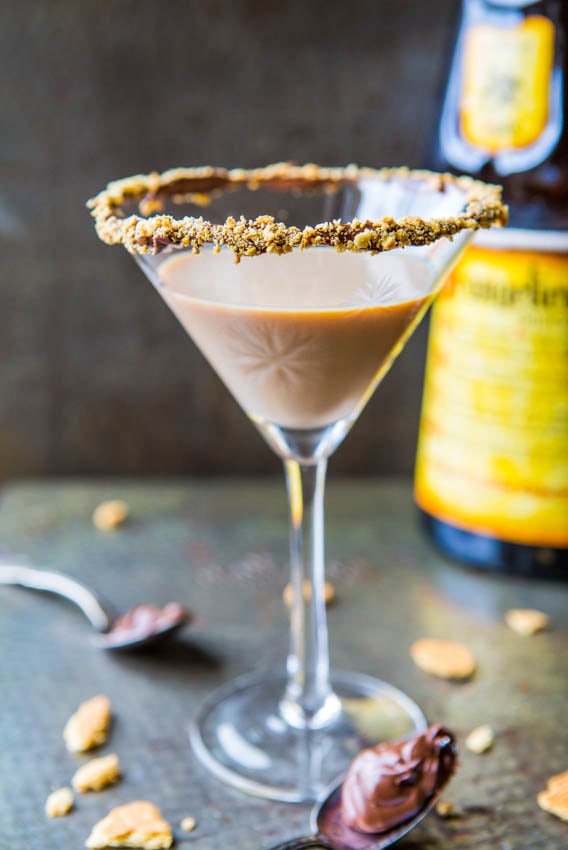 Creamy Nutella Martini - Everything's Better with Nutella. Easy Recipe at averiecooks.com