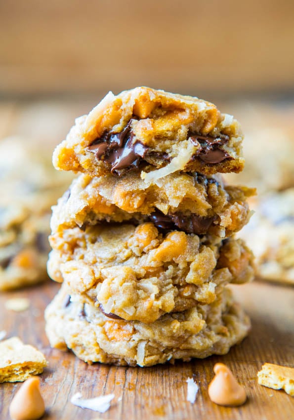 Soft and Chewy Seven Layer Magic Bar Cookies - Cookies Made Like the Classic Bars. Recipe at averiecooks.com