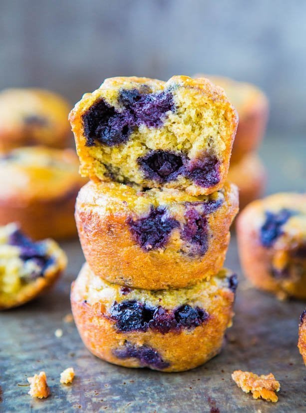 The Best Vegan Blueberry Muffins (with a Secret Ingredient) - Recipe at averiecooks.com