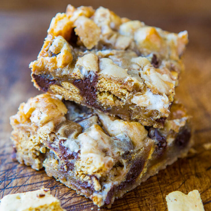 Soft and Gooey Loaded Smores Bars