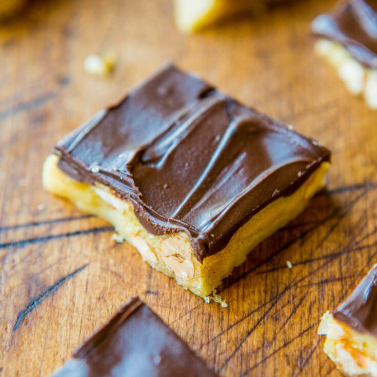 Chocolate-Covered Microwave Peanut Brittle (gluten-free)