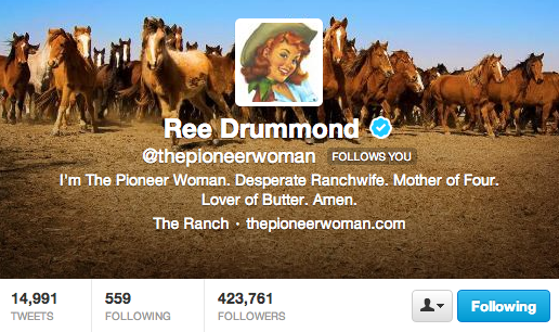 Twitter logo for Ree Drummond