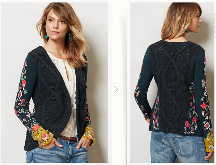 Cardigan from Anthropologie