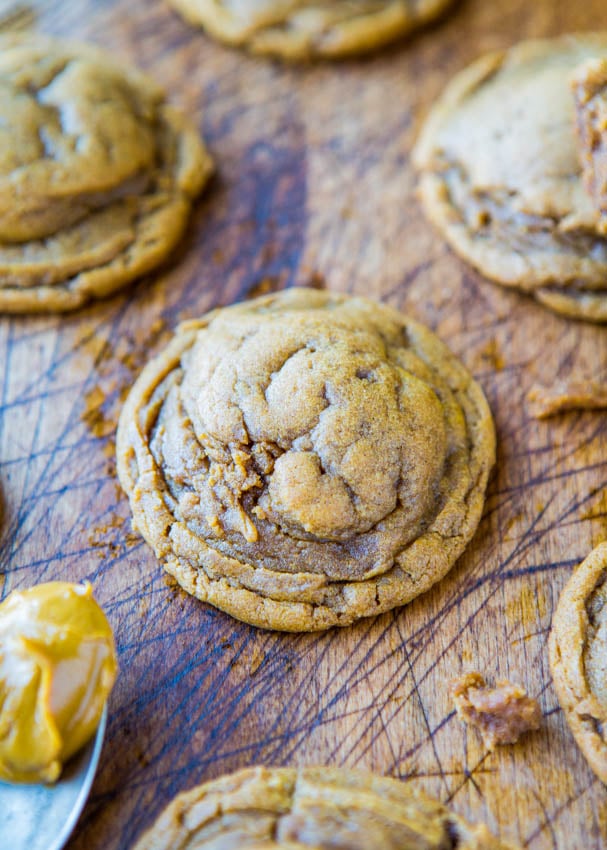 Soft Cookie Butter Cookies — These cookies are tender, moist, and filled with warming spices! If you like the flavor of cinnamon, ginger, soft gingersnaps, or molasses, these warm and comforting cookies will be your new favorites!
