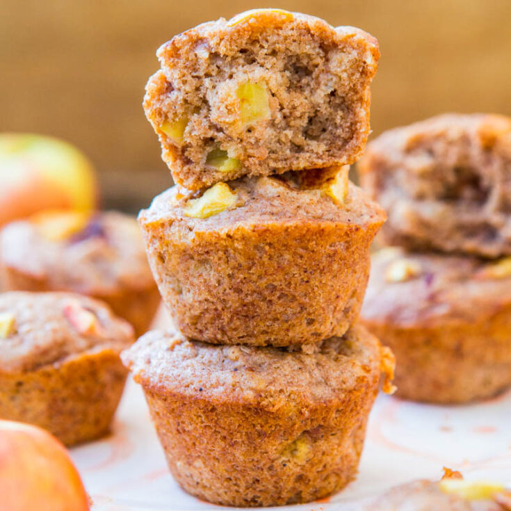 Vegan Chunky Apple Cinnamon Muffins