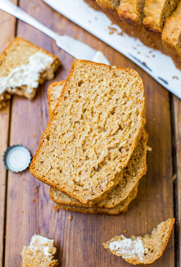 Honey Maple Beer Bread - The easiest bread ever! No kneading, no yeast, and guaranteed soft and fluffy results every time!