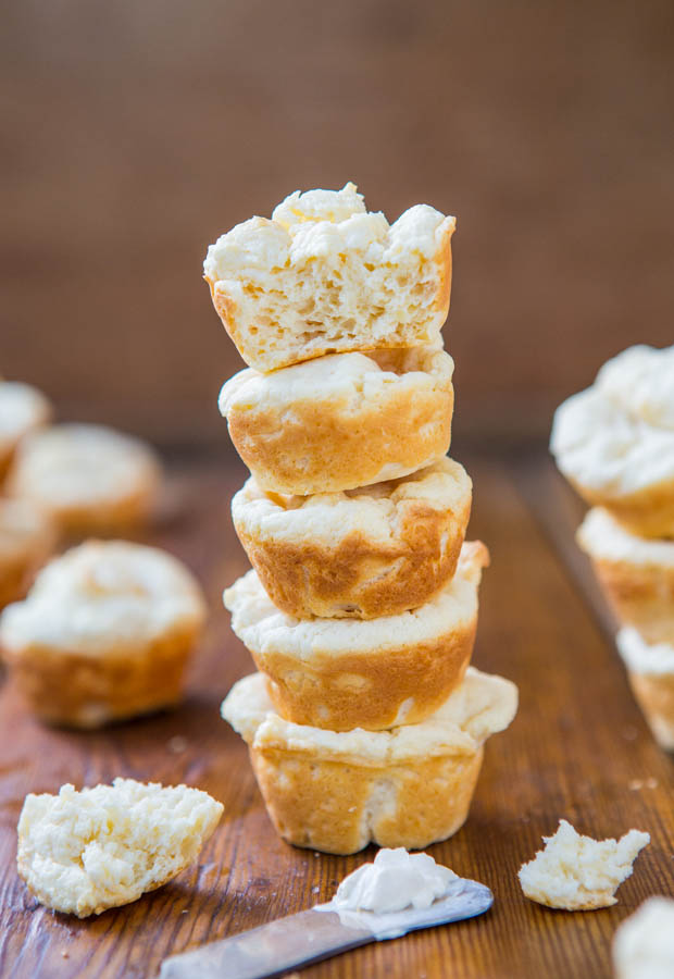 Soft Baked Mini Cream Cheese Puffs - Easy Recipe Ready in 15 minutes from averiecooks.com