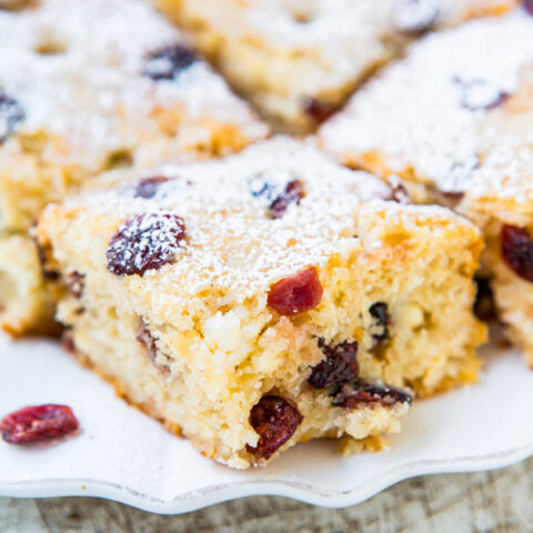 Cranberry White Chocolate Chip Bliss Cake