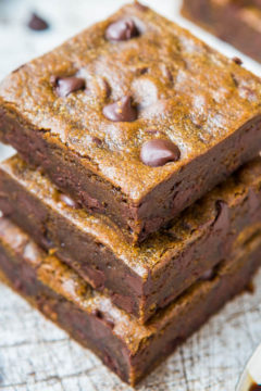Soft and Chewy Gingerbread Molasses Chocolate Chip Bars