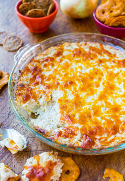 Creamy Baked Onion Dip Recipe (So EASY!) - Averie Cooks