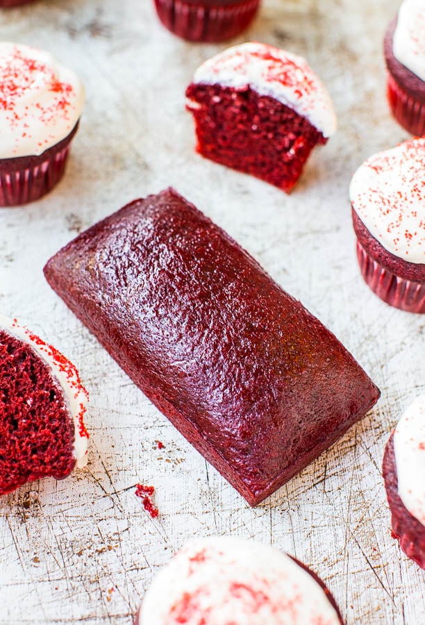 Red Velvet Cupcakes with Cream Cheese Frosting — If you’ve ever wanted to make red velvet cupcakes from scratch that are as good as those you’d find in a bakery, try this hassle-free recipe!
