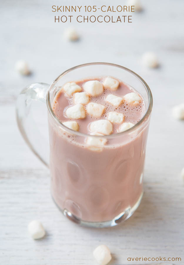 Skinny 105-Calorie Hot Chocolate - You won't miss the calories and fat in this chocolaty and creamy skinny treat!