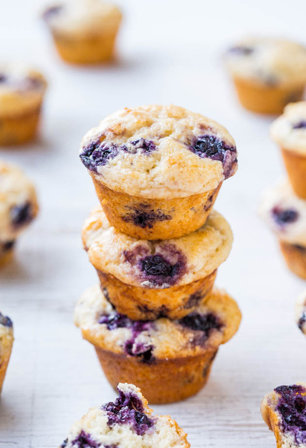 Healthy Blueberry Muffins (Low-Calorie & Low-Fat) - Averie Cooks
