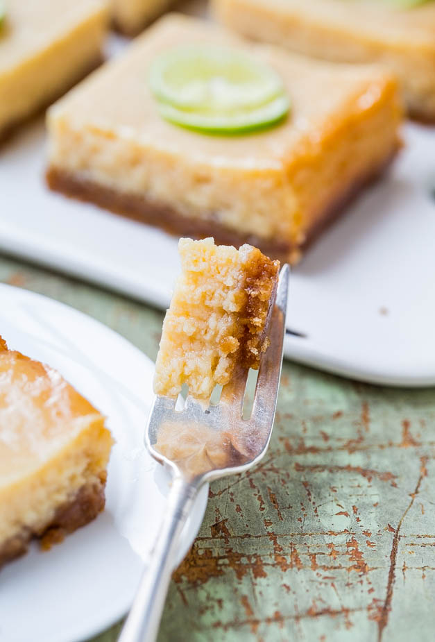 Key Lime Pie Bars - Plenty of bold lime flavor in these easy bars that are a twist on the classic pie everyone loves! 