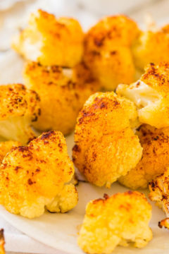 Roasted Cauliflower with Creamy Parmesan Dip