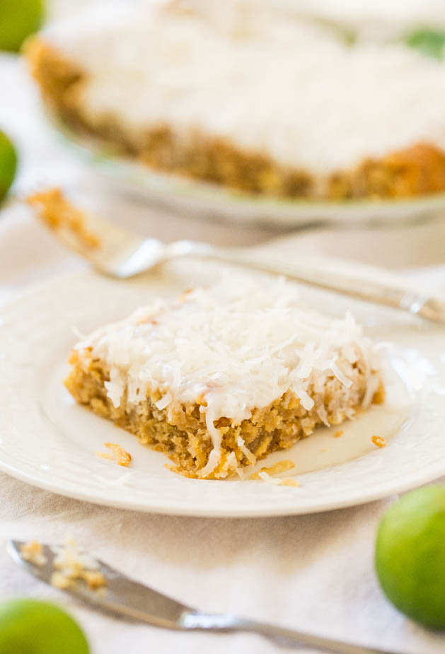 Lime Frosted Coconut Bars
