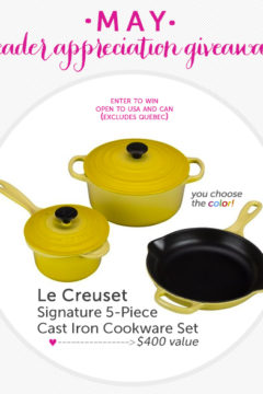 Le Creuset Enameled Cast Iron 5-Piece Cookware Set ($400 Value)
