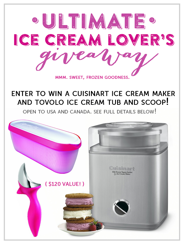 Ice cream maker giveaway