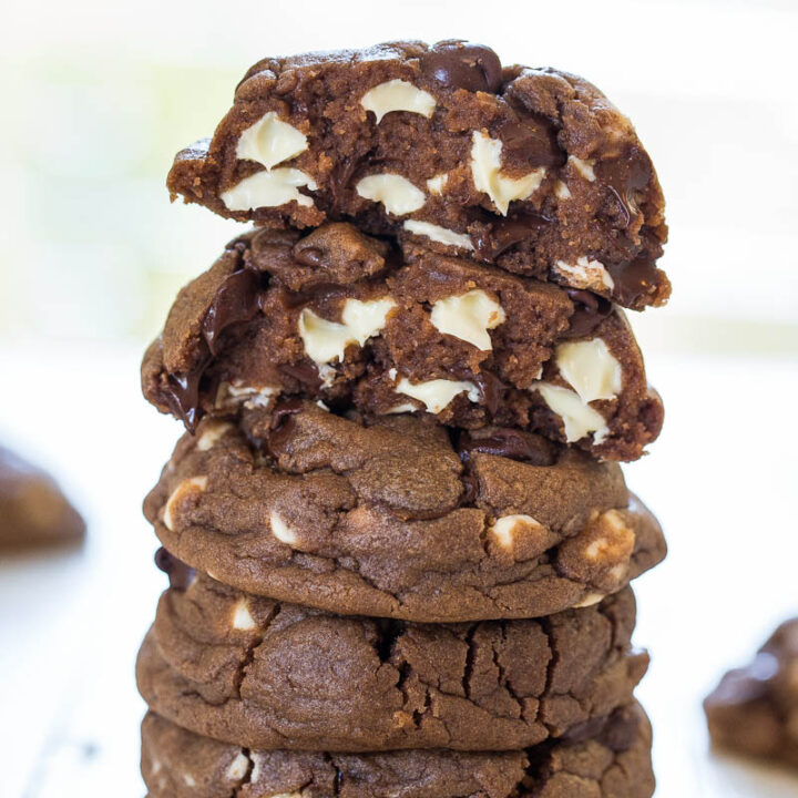 Soft and Chewy Nutella White Chocolate Chip Cookies