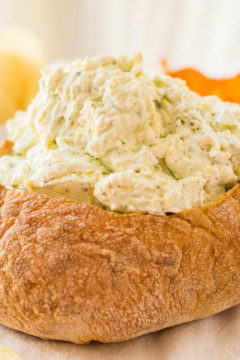 Creamy Ranch and Cheese Bread Bowl Dip