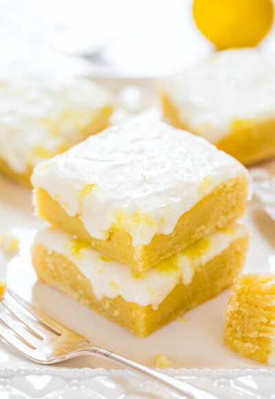 Lemonies Zingy Lemon Brownies Recipe (Lemonies) - Averie Cooks