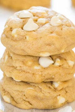Soft and Chewy White Chocolate Cream Cheese Cookies