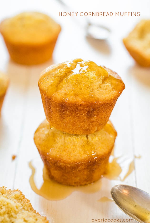 Honey Cornbread Muffins 